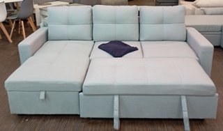 Sofá Cama, PAU Tela, Gris, Cómodo. ¡EN OFERTA!