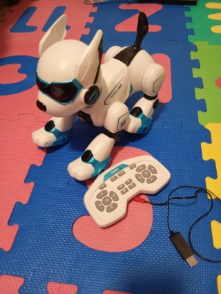 Robot perro interactivo programable.