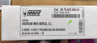Escape MIVV MT07 con catalizador