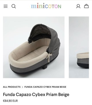 Silla Cybex Priam + Capazo + Saco Minicoton