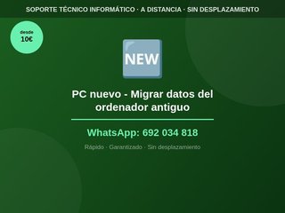 PC nuevo - Migrar datos del ordenador antiguo
