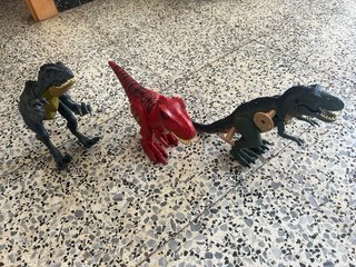 Lote 3 Dinosaurios Juguete