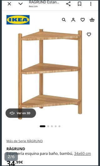 Estantería Esquinera Bambú Ikea