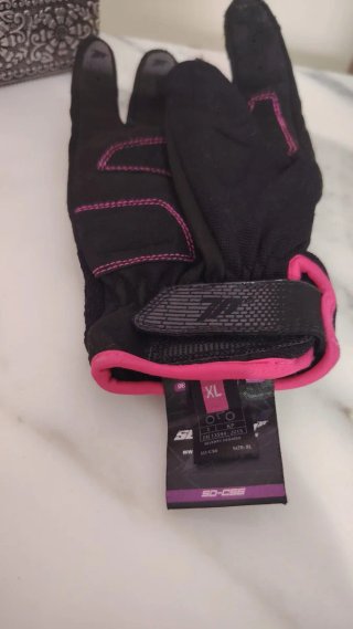 Guantes Moto Mujer Negro/Rosa
