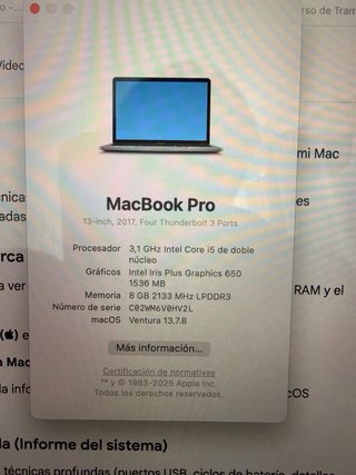 MacBook Pro 13 Gris