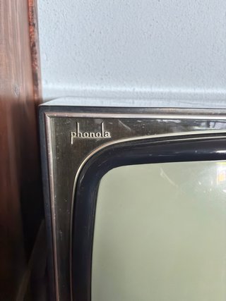 TV Phonola con carrello vintage