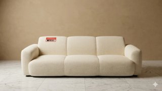 Sofá 3 plazas beige