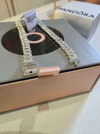 Pulsera eslabones cubanos Pandora 16cm