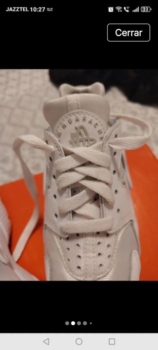 Nike Air Huarache White/Pure Platinum.