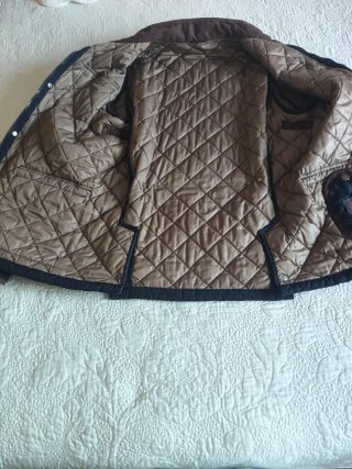 Parka caballero azul oscuro