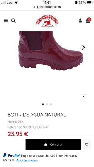 Botas de agua bajas