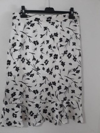 Falda larga estampada floral