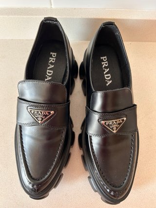 Mocasines Prada Piel Negros