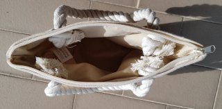 Borsa Bottega Positano a righe
