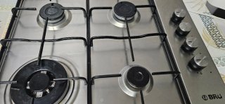 Encimera de gas Bru 4 fuegos, NO NEGOCIABLES