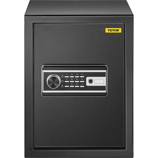 Cassaforte, salvadanaio da 60 litri con blocco per impronte digitali e tastiera digitale, casseforti domestiche ignifughe con ripiano rimovibile, cassetta di sicurezza a parete per effetti...