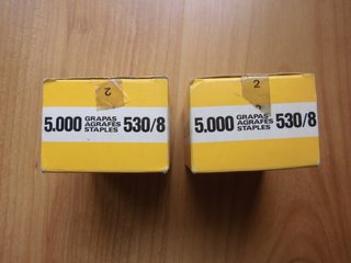 LOTE 2 CAJAS 5.000 GRAPAS PETRUS 530/8