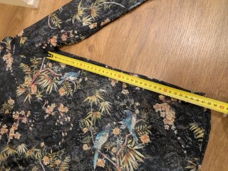 Camisa transparente estampada aves y flores
