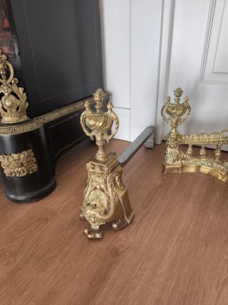 Morillos de bronce Luis XVI