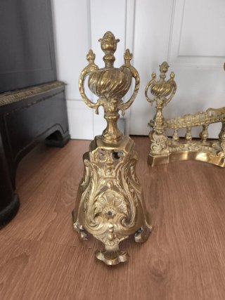 Morillos de bronce Luis XVI
