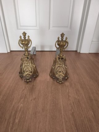 Morillos de bronce Luis XVI