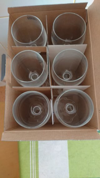 6 Calici Vino Bianco Bohemia 150ml