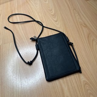 Borsa nera con stelle glitter