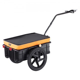 Remolque de Carga para Bicicleta, Capacidad de Carga de 88 lbs/39.9 kg, Carro de Bicicleta de Alta Resistencia, Almacenamiento Compacto Plegable con Enganche Universal, Cubierta Impermeable, Rueda...