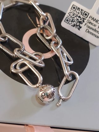 Pulsera Pandora Eslabones Plata