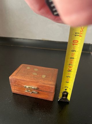 Caja madera artesanal India
