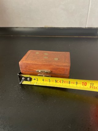 Caja madera artesanal India
