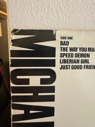 Vinilo Michael Jackson Bad Colombia LP RARO