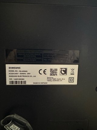 Subwoofer Samsung PS-WR55D Inalámbrico Negro