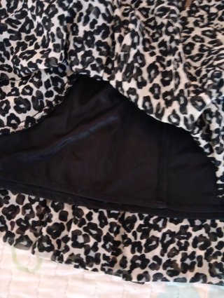 Falda mini Zara estampado animal