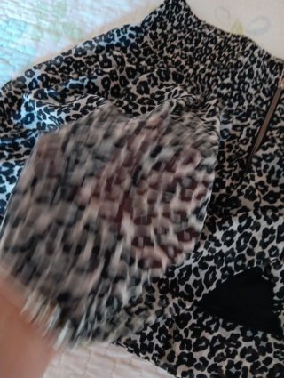 Falda mini Zara estampado animal