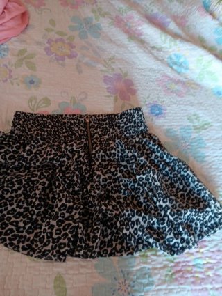 Falda mini Zara estampado animal