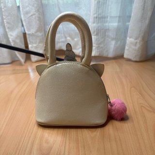 Borsa bambina unicorno glitter rosa