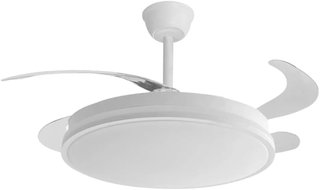 Ventilador de Techo con Luz LED y aspas retráctil