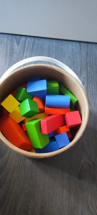 Bloques de Construcción Madera Colores