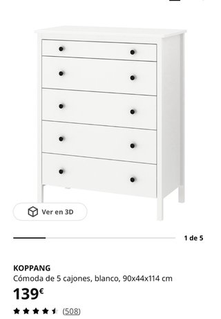 Cómoda IKEA KOPPANG Blanca