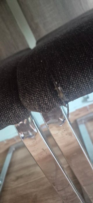 6 Sillas Comedor Tapizadas Tela y Madera