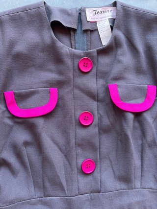 Vestido Vintage Años 80 Talla M
