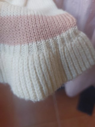 Jersey rayas beige y rosa