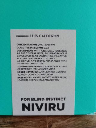 NIVIRU Perfume Nicho LUIS CALDERÓN 20% Parfum