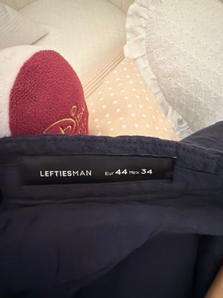 Bermudas Lefties Lino Azul Marino Talla M