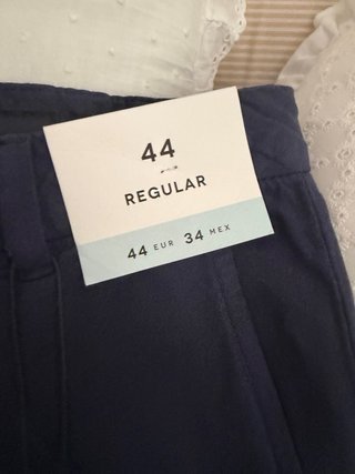 Bermudas Lefties Lino Azul Marino Talla M