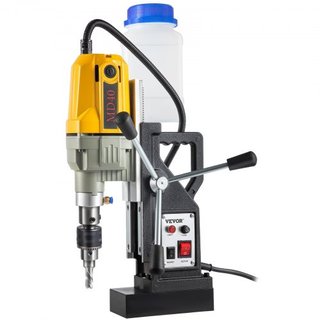 Taladro Magnético, 1100W Diámetro de Perforación de 4 cm, 2697lbf/12000N Taladro Magnético Eléctrico Portátil con 7 Brocas, Máquina de Perforación de 580 RPM para Cualquier Superficie y Mejora del...