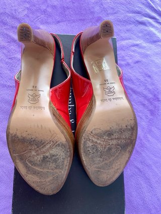 Sandalias Bimba y Lola Rojas Talla 39