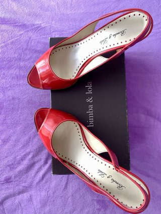 Sandalias Bimba y Lola Rojas Talla 39