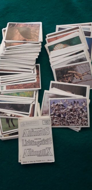 Colección Cromos Panini Animales  191 cromos